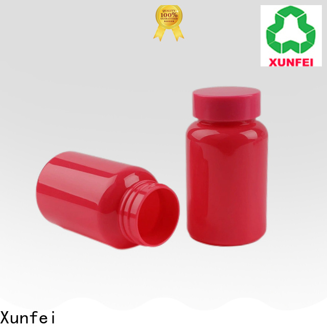 Xunfei brown plastic medicine bottles with good price
