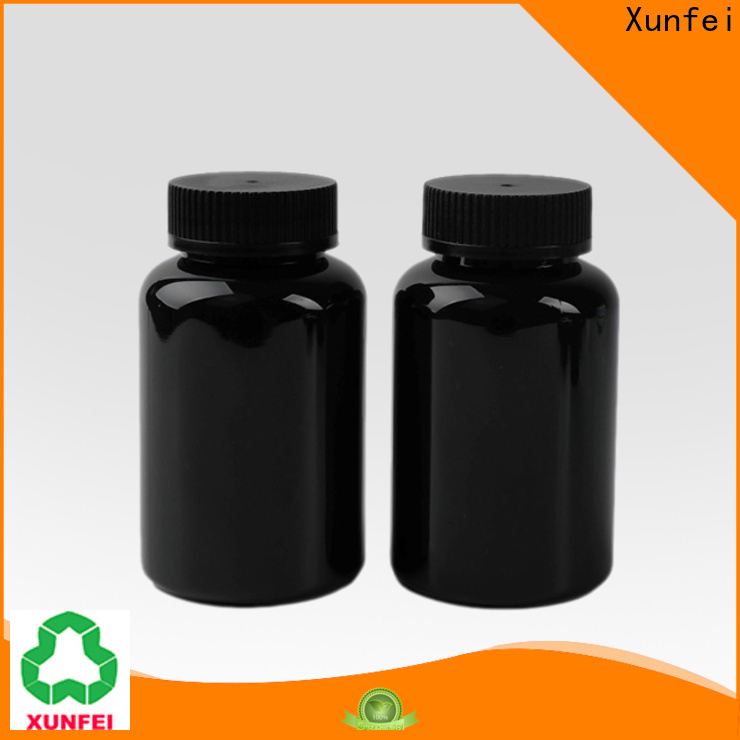 Xunfei Hot Sale brown plastic medicine bottles factory